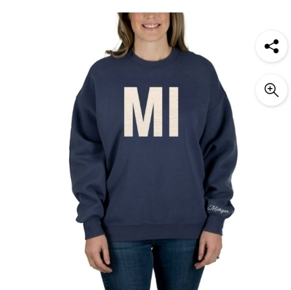 State of Mine Women's Big Timer State Sweatshirt Michigan